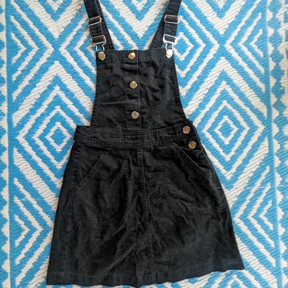 H&M Black Skirted Overalls
